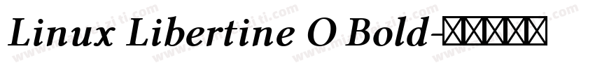 Linux Libertine O Bold字体转换